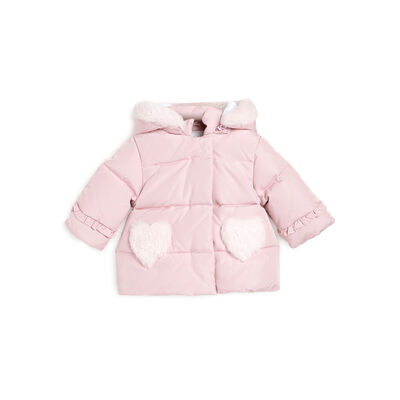 Girls Medium Pink Solid Jacket